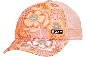 Roxy Girls' Honey Coconut Trucker Hat - Breathable Mesh Snapback, Curved Visor