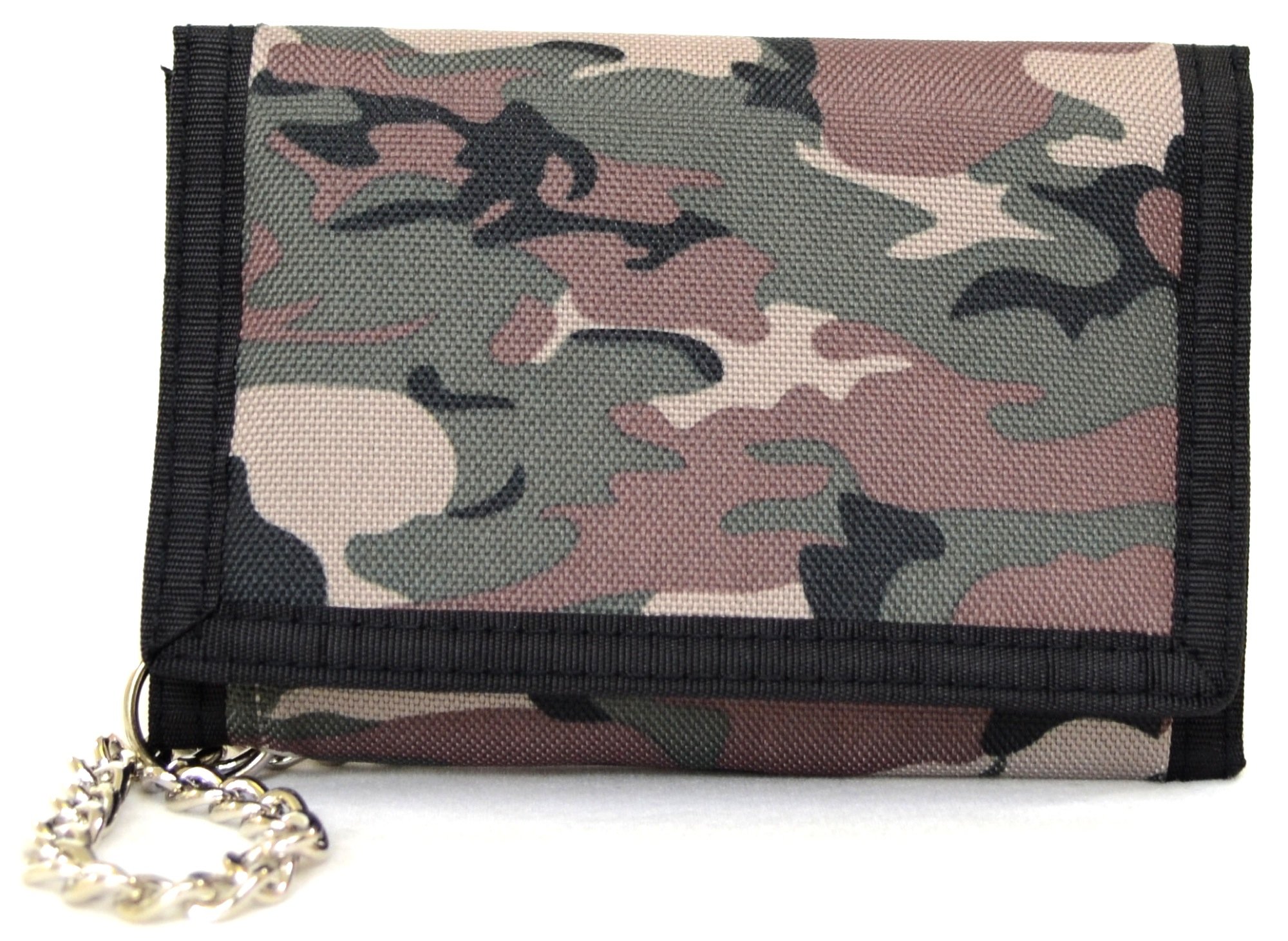 SNUGRUGS Mens/Boys Army Camouflage Wallet with Chain - Dark Army