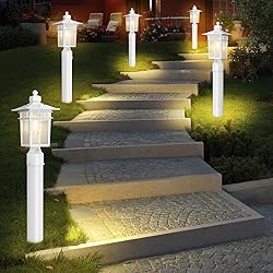 APOTO Dusk to Dawn Outdoor Post Lights, Waterproof