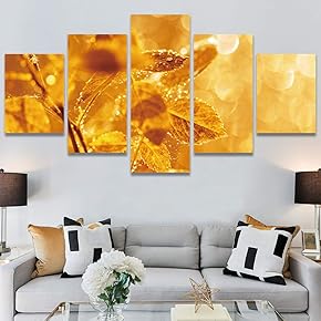 SIGNWIN 5 Panel Canvas Wall Art Modern Art...