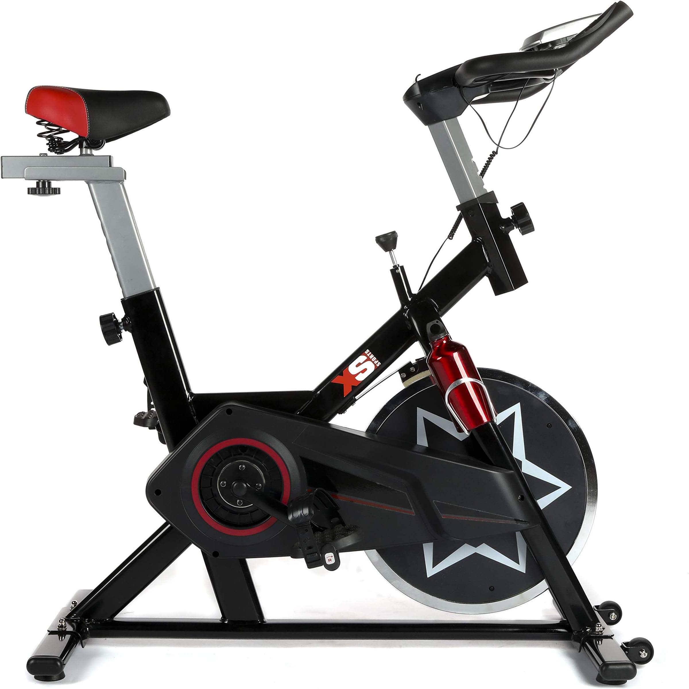 XS Sports SB300 Aerobic Indoor Training Exercise Bike-Fitness Cardio Home Cycling Racing-with PC + Pulse Sensors