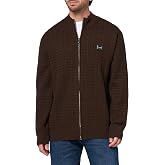 KARL LAGERFELD Men's Funnel Collar 1/4 Zip Chest Logo Long Sleeve Shirt