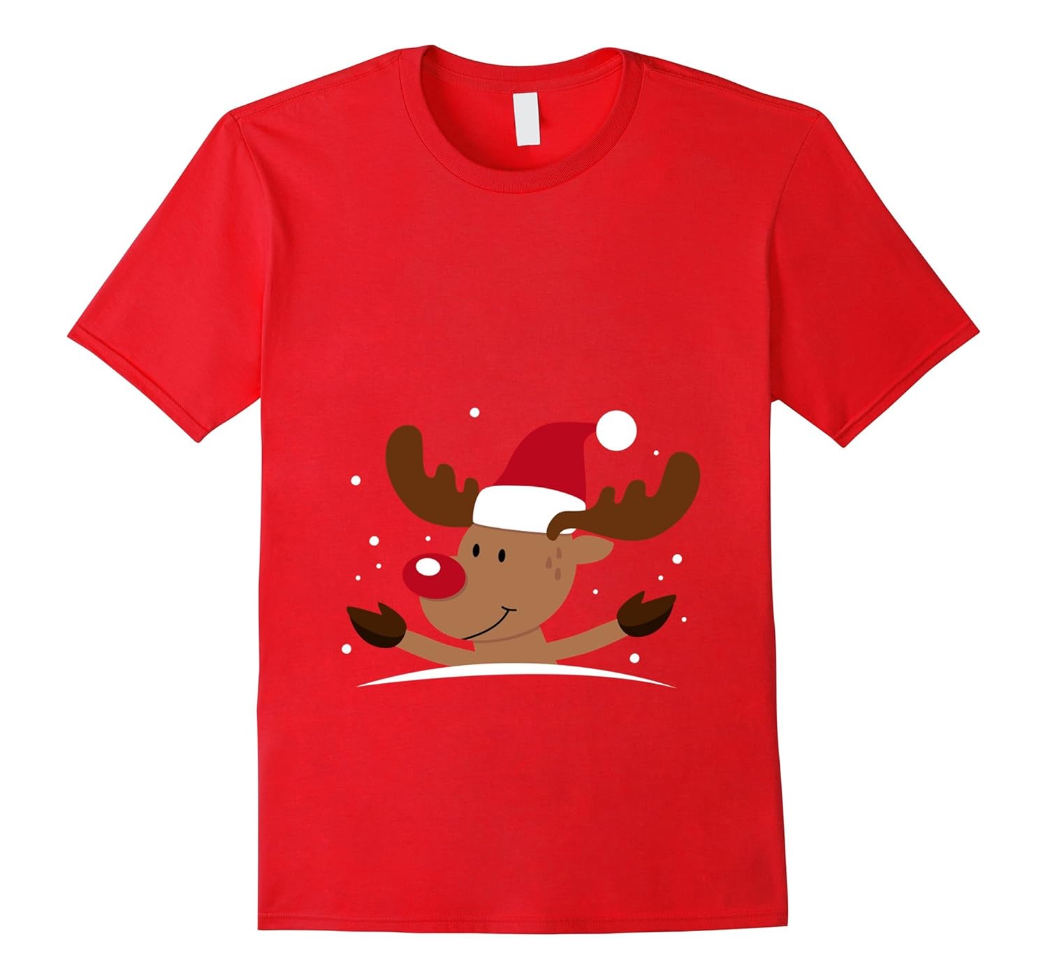 Baby Reindeer Christmas Maternity Funny Pregnant T-Shirt-ANZ