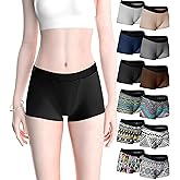 Sexy Basics Women's Boy Short Boxer Briefs | Ultra Soft | Boyleg Trunks | Multi Pack Colors