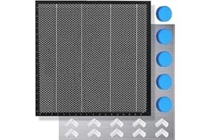 YOOPAI Honeycomb Laser Bed 400x400mm Honeycomb Working Table with Aluminum Panel for Laser Cutter Engraver Accessories, Desktop Protection, Fast Heat and Smoke Dissipation 15.7"x15.7"