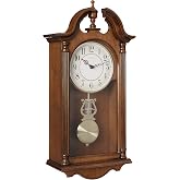 Bulova C1517 Saybrook Wall Clock, Brown Cherry