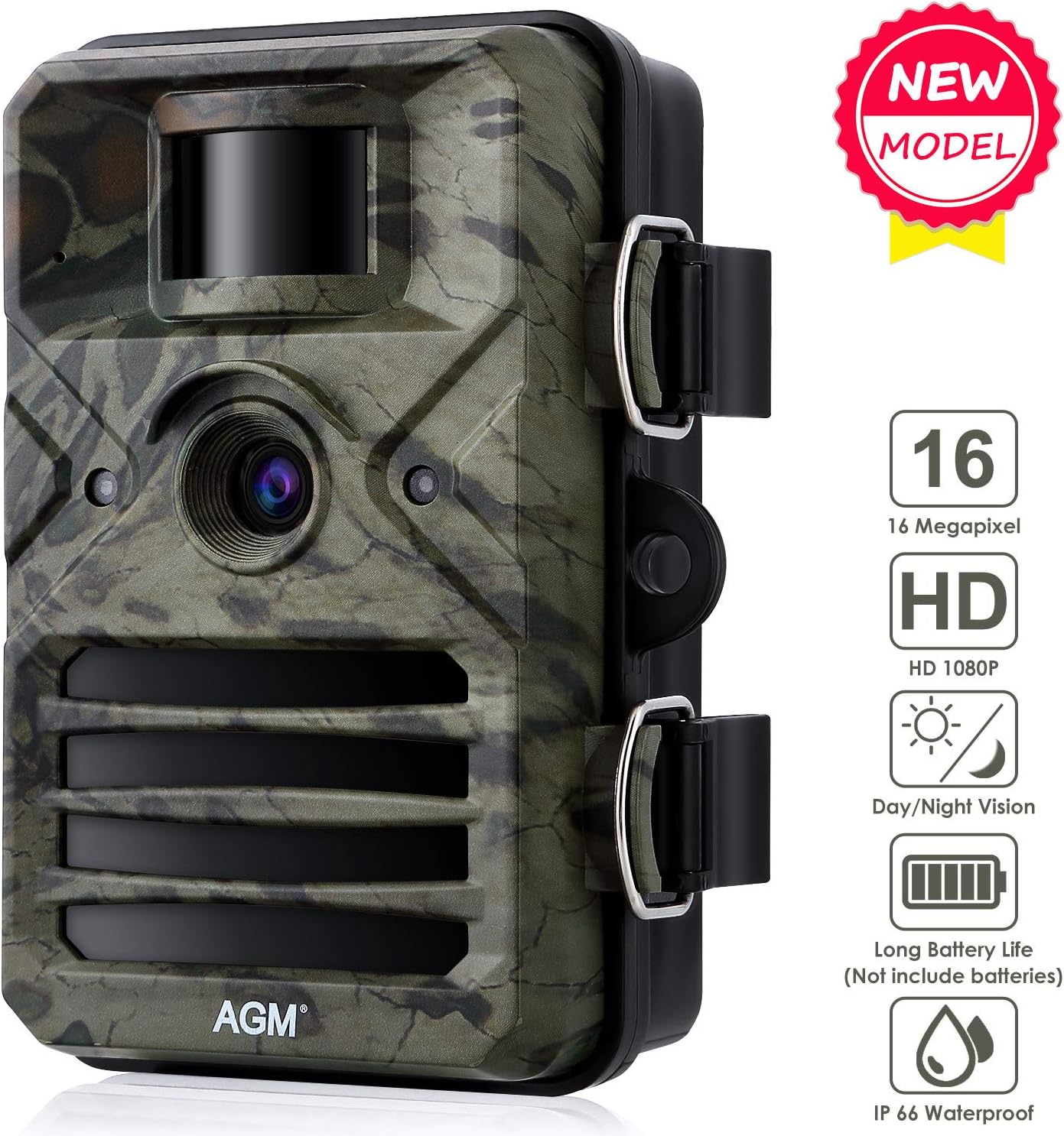 AGM Trail Camera 16MP 1080P HD with 66ft Detection Amazon.co.uk
