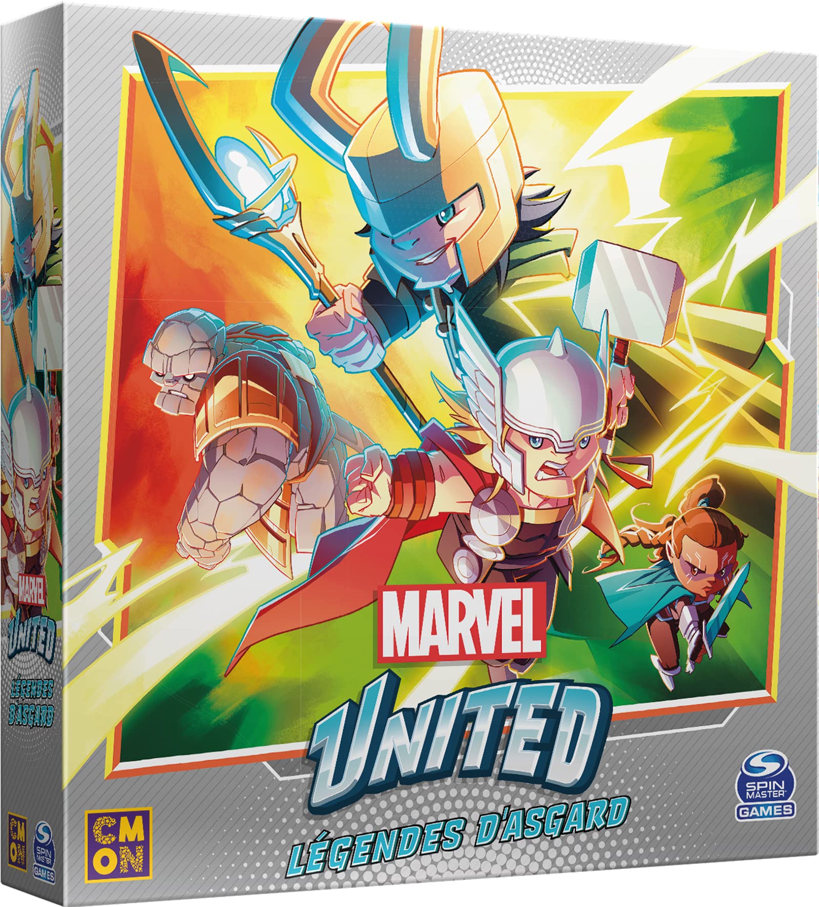 Asmodee - Cmon - Marvel United Expansion: Legends of Asgard - Board games - Card games - Cooperative game for Adults and Children from 14 years old - 1-4 Players - French Version
