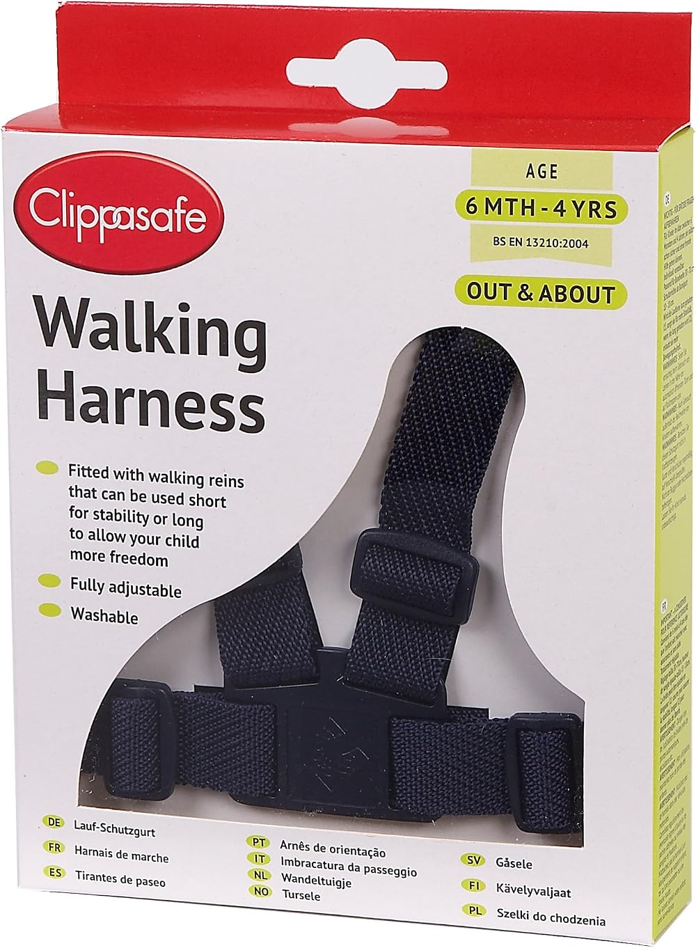 Clippasafe Walking Harness and Reins Navy