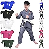 POZTEV Kids Brazilian Jiu Jitsu Gi For Kids BJJ Gi