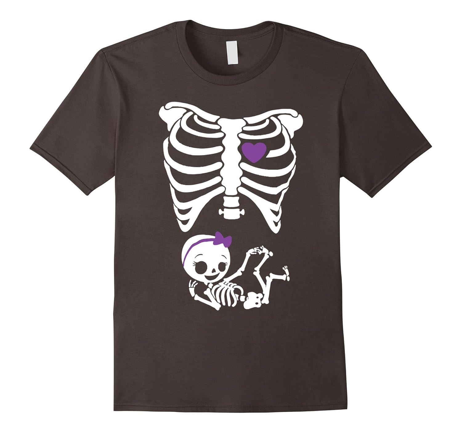 TRUE MATERNITY Skeleton Baby Girl Pregnancy TShirtArt Artvinatee