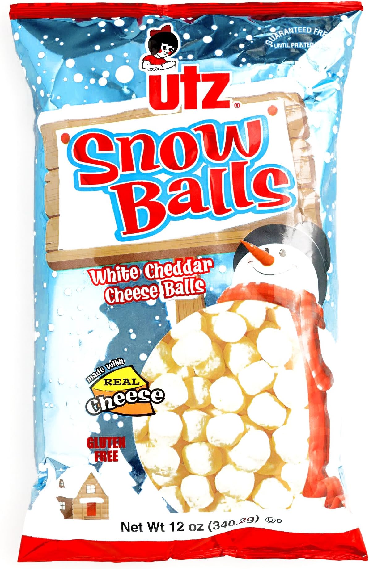 Utz White Cheddar Snow Balls (3 Unit Per Order) - Perfect Christmas Gift for the Holidays