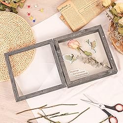 2 Packs 8x8 Shadow Box Frame with Linen Back