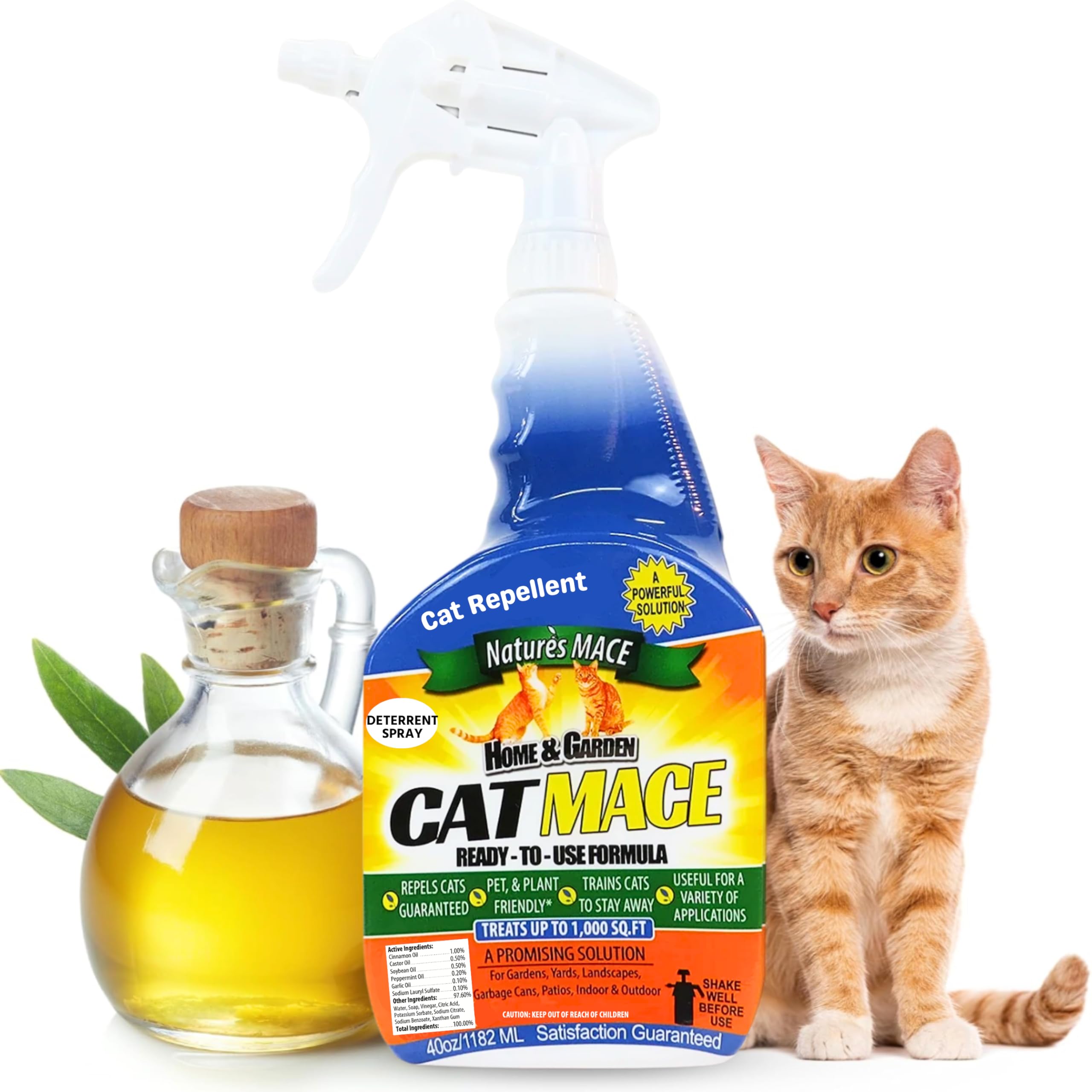 Nature's Mace Cat Mace, Cat Repellent Outdoor to