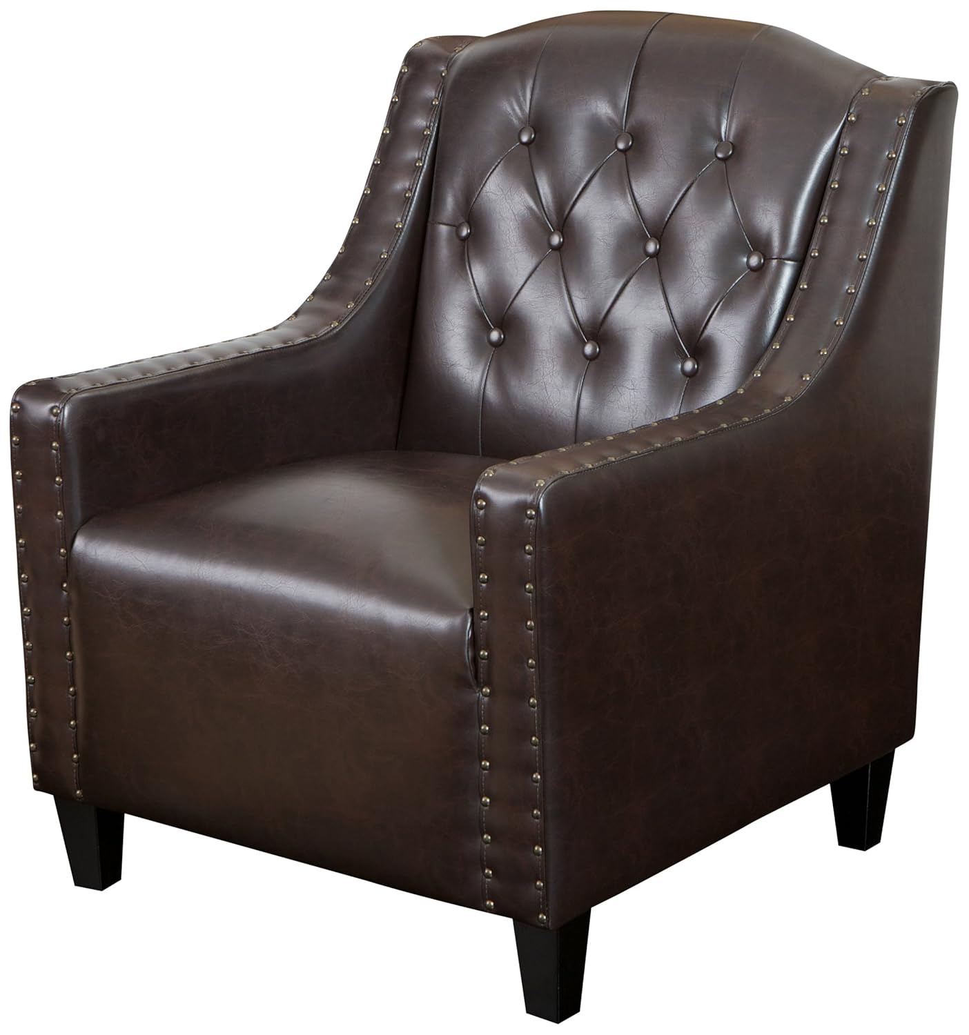 Best leather club chair with ottoman