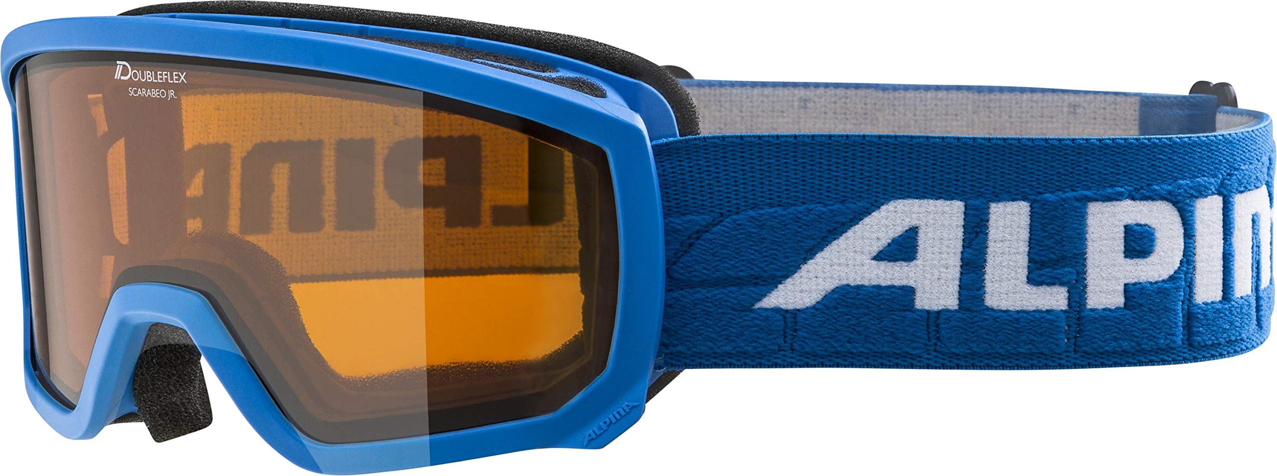 ALPINA Unisex - Children, SCARABEO DH ski goggles, lightblue, One Size