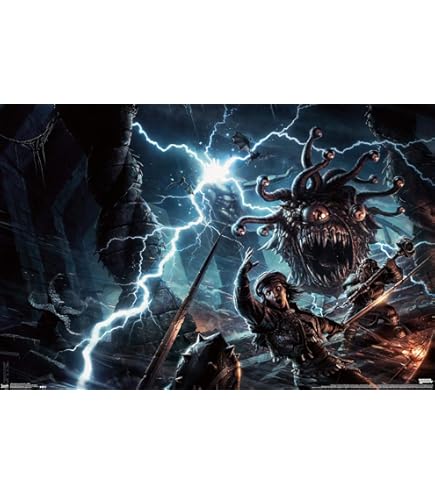 Trends International Póster De Pared De Aventuras De Calabozos Y Dragones, 22.375 X 34 Pulgadas
