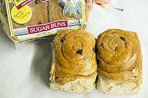 ROYAL CARIBBEAN BAKERY Jamaican Style Sugar Buns, 2 in a Pack (3 Packs)