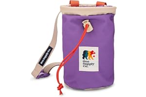 Oso Supply Co - Classic Chalk Bag for Rock Climbing, Bouldering Chalk Bag Bucket with Quick-Clip Belt, Zippered Pockets and P