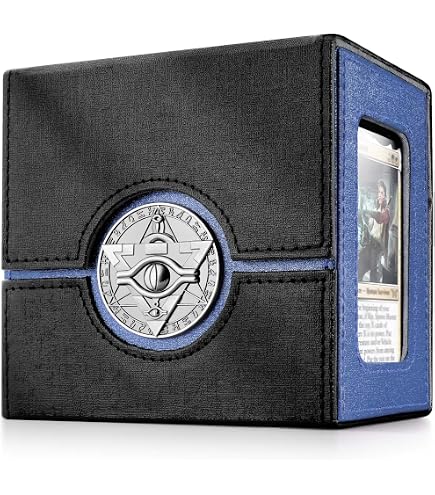 Amazon.com: Konami Yugioh Card Game Storage Red Dual Double Deck Box  (Version #3