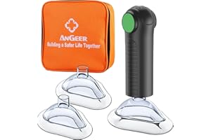 AnGeer EasyPumpVac Portable Suction Rescue Device-Home Kit, First Aid Kit for Kids and Adults, Airway Suction Device for Children and Adults