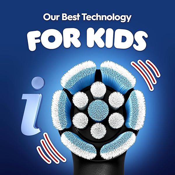 ORAL-B IO KIDS LIMITED RECHARGEABLE ELECTRIC POWERED TOOTHBRUSH, SPIDERMAN WITH 1 GENTLE CARE BRUSH HEAD – AUTOMATIC PRESSURE SENSOR TO PROTECT GUMS – 3 CLEANING SETTINGS – 2 MIN MUSIC TIMER