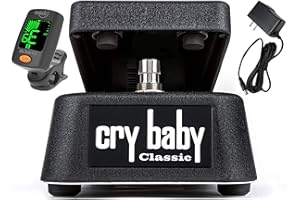 Briskdrop Dunlop GCB95F Cry Baby Classic Wah Pedal Bundle with Power Supply and Tuner