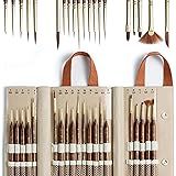Artify Extreme Detail Paint Brushes, Miniature Paint Brushes for Models, 20pcs Mini Small Paint Brushes for Painting with a H