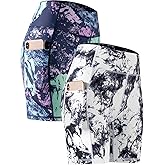 CADMUS High Waist Yoga Shorts for Women 3'' / 4'' / 6'' / 7'' / 8'' Naked Feeling Workout Running Biker Shorts