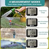 Geevon Garden Hose Water Flow Meter - Brass Inlet, IPX6 Waterproof view 5