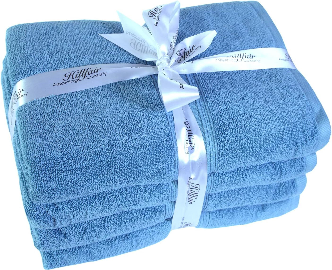 HILLFAIR 12 Piece- 600 GSM Cotton Bath Towels Set - Hotel Spa Towels Set- 2 Bath Towels, 4 Hand Towels, 6 Washcloths- Absorbent Super Soft Cotton Towels Set- Water Towel Set- 100% Cotton Towel Set: Kitchen & Dining