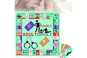Adultopoly Board Game, Funny Couples Card Games for Two Adults, Interactive Couples to Warm Up Their Relationship, Unique Dat