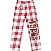 FOCO Pick Your NFL Team Gingham Checkered Pattern Women's Pajama Lounge Pants with Pockets and Drawstring Tie, Multicolor