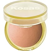Kosas Sun Show Glowy Warmth Baked Bronzer - Contouring Powder for Cheekbones, Nose & Jawline - Enriched with Concentrated Fatty Acids - Talc-Free, Vegan & Hypoallergenic - Beachy