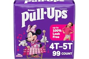 Pull-Ups Girls' Potty Training Pants, Size 4T-5T Training Underwear (38-50 lbs), 99 Count (3 Packs of 33)