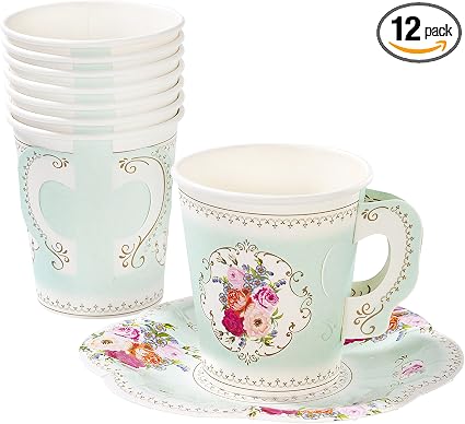 Amazon Com Talking Tables Ts6 Cupset Truly Scrumptious Vintage
