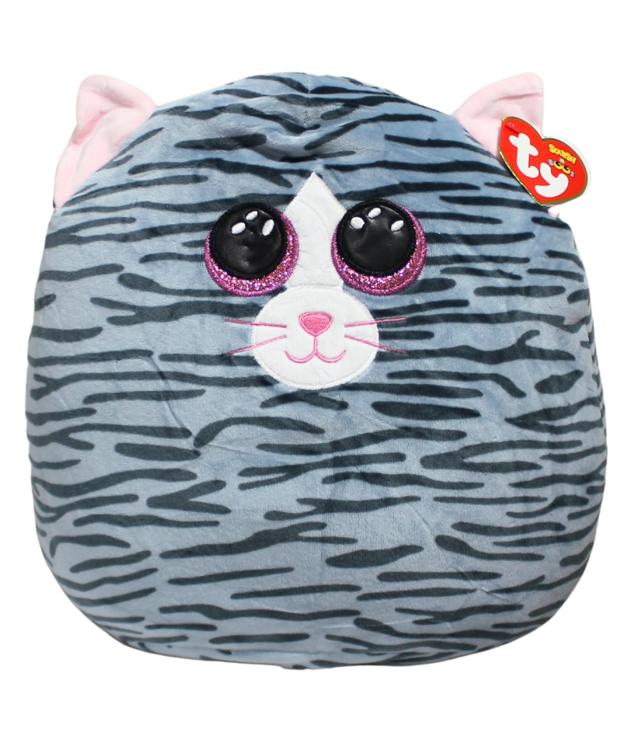 Ty UK Ltd 39190 Kiki Cat Squish A Boo Plush Toy, Multicoloured, 12"