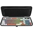 Linkidea Hard Travel Case for Compact 90%-96% Keyboard, Computer 100 Key Wireless/Wired Keyboard Carrying Protective Storage Box Bag, Compatible with RK Royal KLUDGE S98, Aula F99 Pro