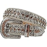 MINGSUN Rhinestone Belt - Shining Diamond Studded Belt for Men & Women - Cowgirl Cowboy Punk Y2K Style