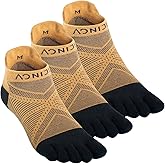 AONIJIE Toe Socks for Men and Women High Performance Athletic Running Five Finger Ankle Socks