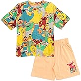 Sesame Street T-Shirt and Shorts Outfit Set Infant to Little Kid Sizes (12 Months - 7-8)