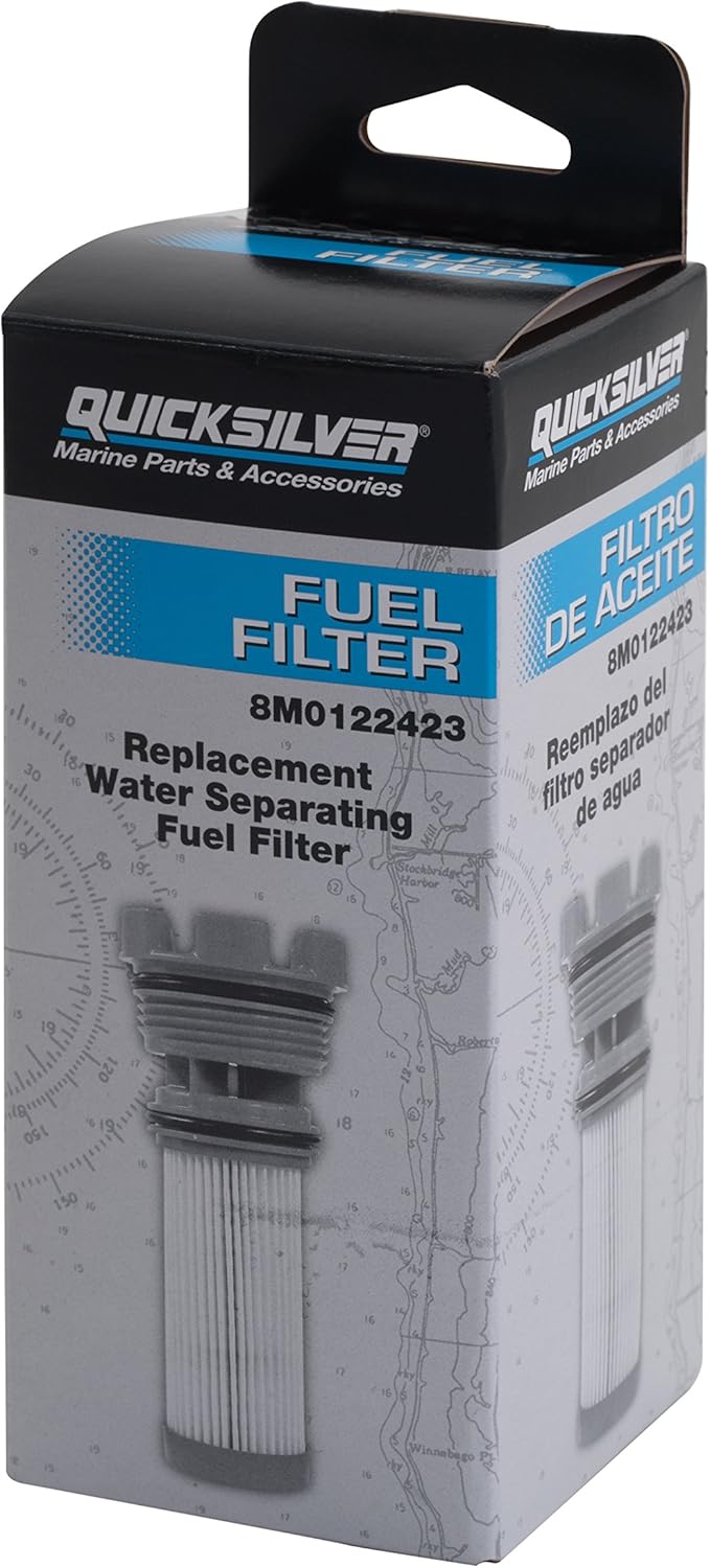 Quicksilver 8M0122423 Fuel Filter Element - Mercury and Mariner Outboards and MerCruiser Stern Drive Engines : Boat Fuel Filters : Sports & Outdoors