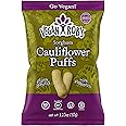 Vegan Rob's Puffs Cauliflower, Snack Bags 1.25(Pack of 12) , Probiotic Cauliflower, 15 Oz