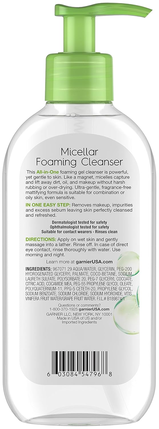 garnier foaming cleanser