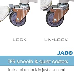 JaboEquip 3 Tier Heavy Duty Utility Cart Lockable