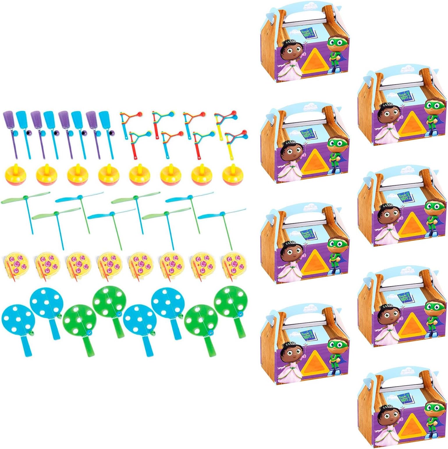 BirthdayExpress Super Why Party Supplies Filled Favor Box Kit (for 8 Guests)