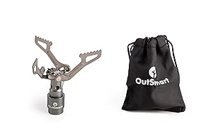 Outsmart Ultralight Titanium Gas Stove | Single Burner Portable Stove for Backpacking, Outdoor Camping and Hiking | Because a House While Traveling Doesn't Come with a Travel Stove