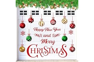 Konohan 27 Pcs Christmas Garage Door Magnets Decoration Xmas Magnetic Garage Door Decors Merry Xmas Car Magnets Refrigerator Stickers Decal for Holiday Fridge Kitchen Car Decor(Christmas Balls)