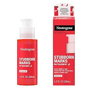 Neutrogena Stubborn Marks PM Treatment with Retinol SA, Face-Exfoliating Treatment to Help Reverse the Look of Post-Acne Marks & Uneven Skin Tone, Oil-Free, Non-Comedogenic