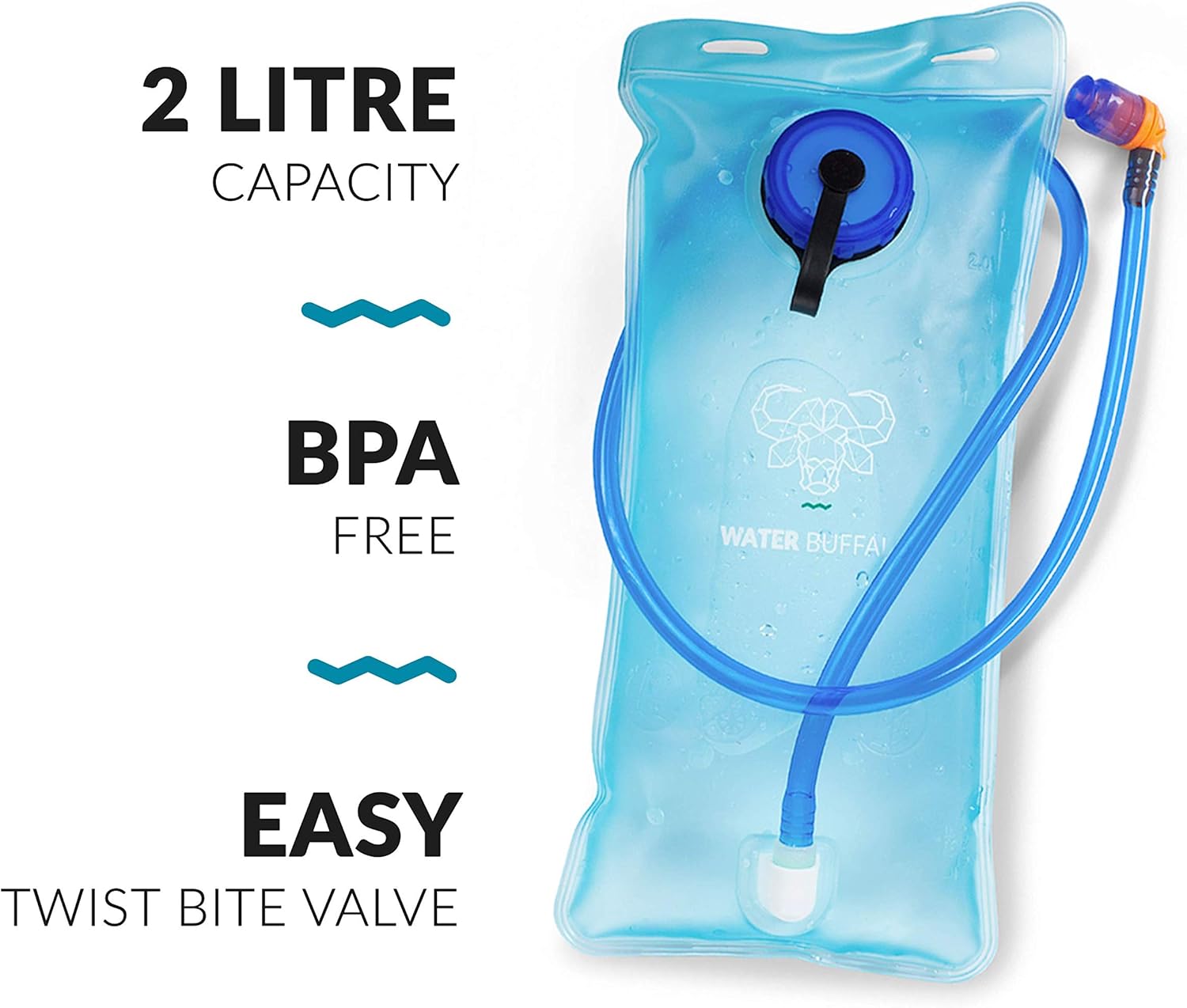 Water Buffalo Hydration Pack Backpack - Water Backpack - 2L Water Bladder : Clothing